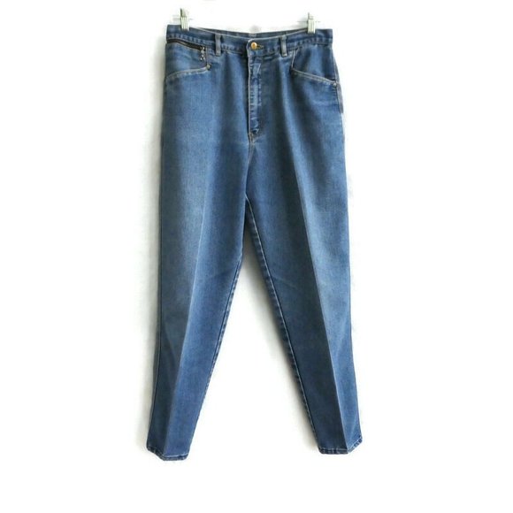 PS Gitano 80s Denim Jeans Ultra High Waist Tapered Leg 14 30 x 30 - Picture 3 of 12